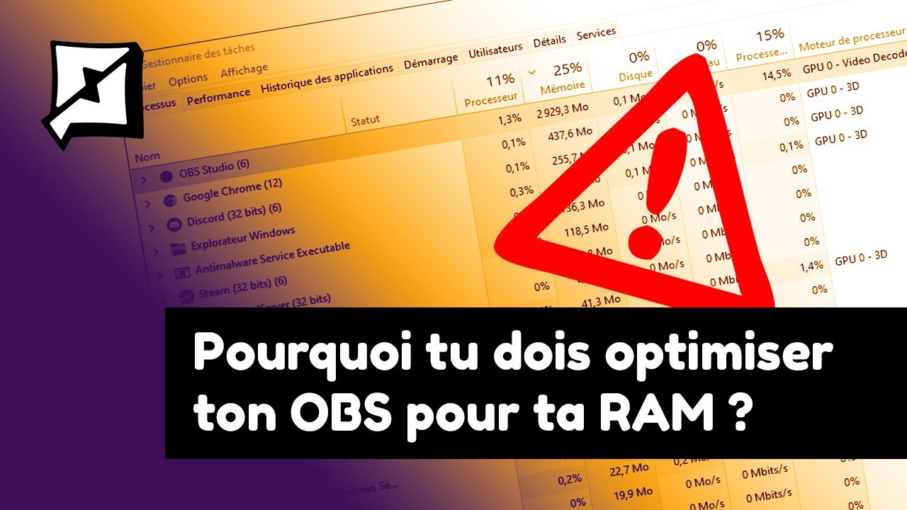 Pourquoi tu dois optimiser ton OBS